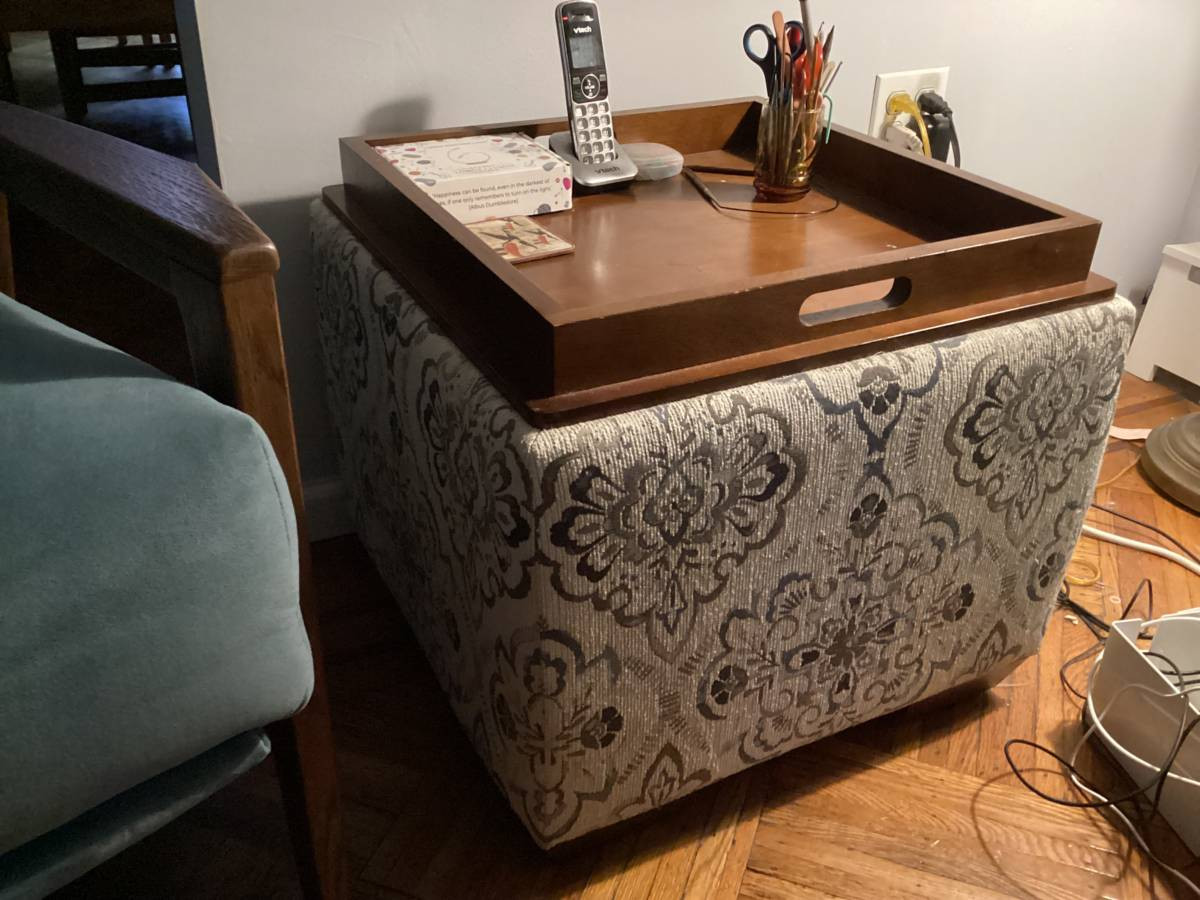 LaZBoy Swivel Armchair and matching storage ottoman (Brooklyn)-pic_1
