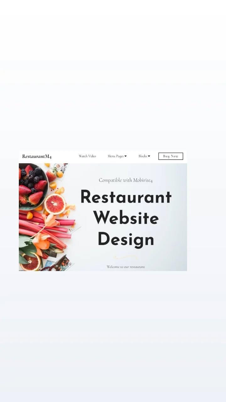 Restaurant Website (For Sale)