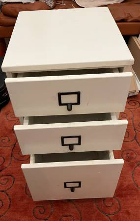 white wooden file cabinet (Upper East Side)